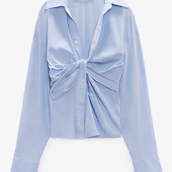 Zara Tops - ZARA  Baby Blue blouse